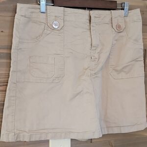 Beige Women's Casual Pocket Shorts